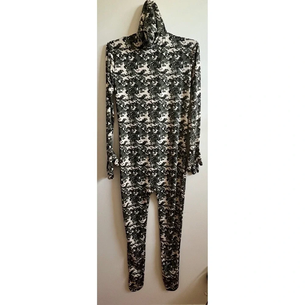 Boys MorphSuit Stretch Jumpsuit‎ Halloween Morph Costume camouflage pattern.